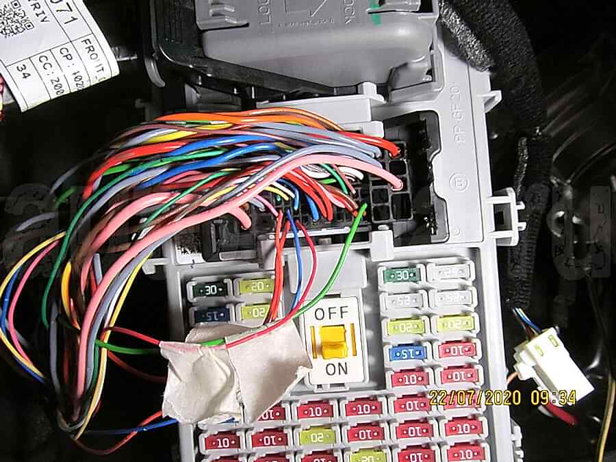 Установка автосигнализации на Infiniti EX 35 2008