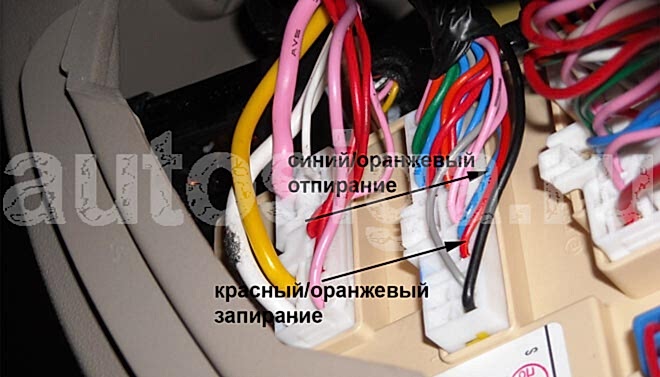 Точки подключения автосигнализации на Kia Soul 2012 МКПП