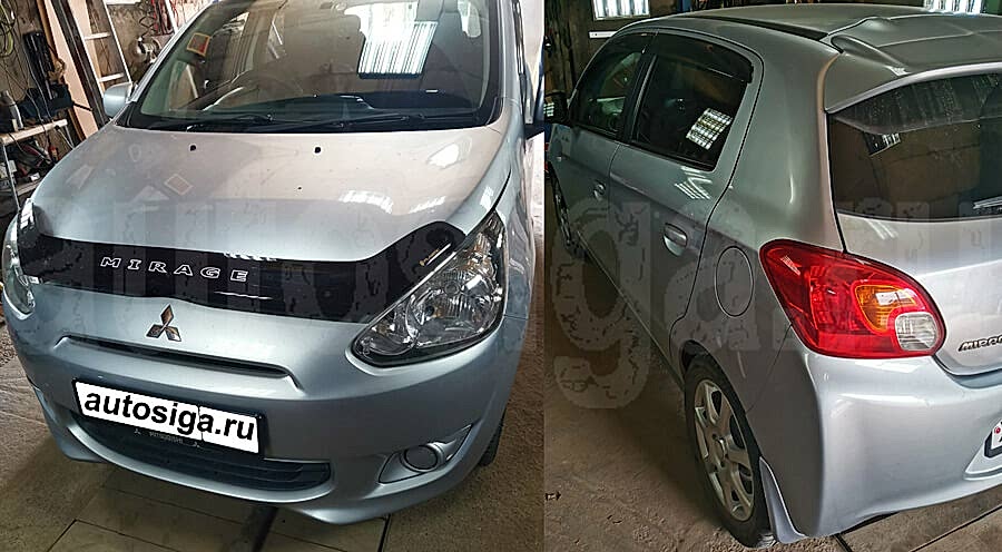 Точки подключения автосигнализации на Mitsubishi Mirage 2016