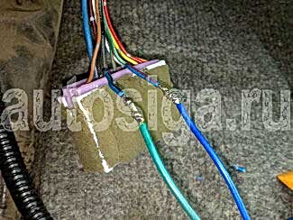 Карта установки автосигнализации на Mitsubishi Space Gear 2000