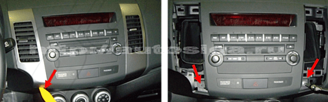 Установка Pandect X-1100 на Mitsubishi Outlander XL 2008