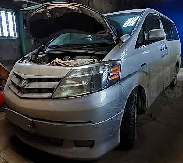 Точки подключения сигнализации на Toyota Alphard Hybrid 2007