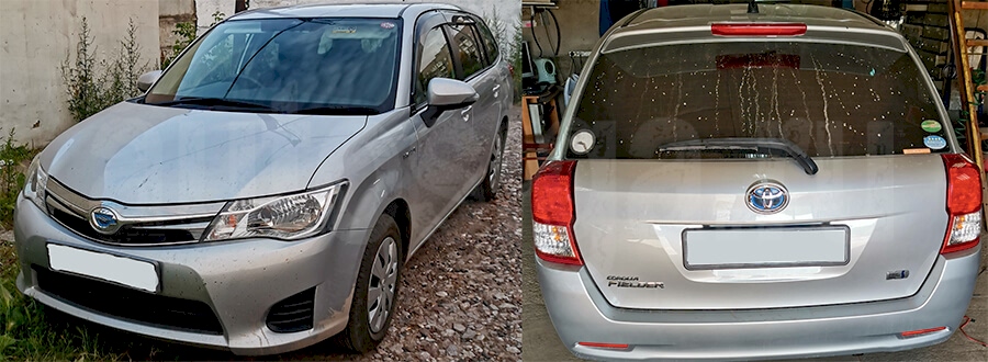 Установка сигнализации на Toyota Fielder Hybrid 2014