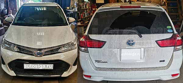 Установка сигнализации на Toyota Fielder Hybrid 2018 PTS