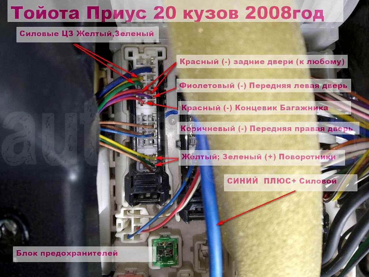 Установка автосигнализации на Toyota Prius (20)